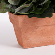 Artificial Geranium Plant in Balcony Planter - L29 x W13 x H40 cm - Pink