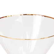 Glassware - Martini glass - Clear/Gold - S2 - 12x12x18.5cm