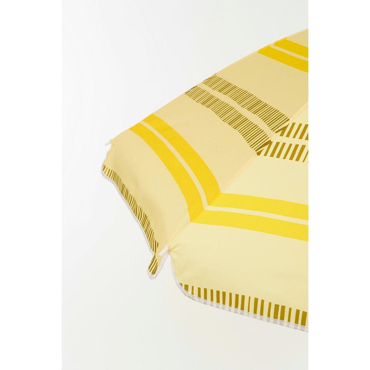 Parasol de plage Stripe - H180 x Ø160 cm - Jaune