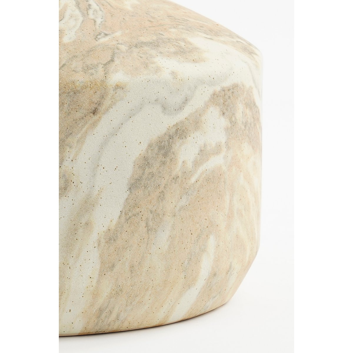 Trentino Vase - L32 x W28 x H27 cm - Ceramic - Beige