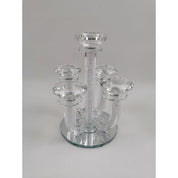 KRISTAL DIAMANT KANDELAAR 20X20X23CM