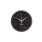 Wall clock - Metal/Glass - Black - 25x4.2x25cm