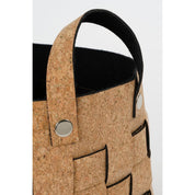 Storage basket - Set of 3 - L40 x W30 x H30 cm - Cork/Felt - Brown