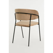 Moony Dining Chair - Velvet - Beige