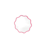 Mirror - Make Up Mirror -weven ronde - metaal - neon roze - 25x1x25cm