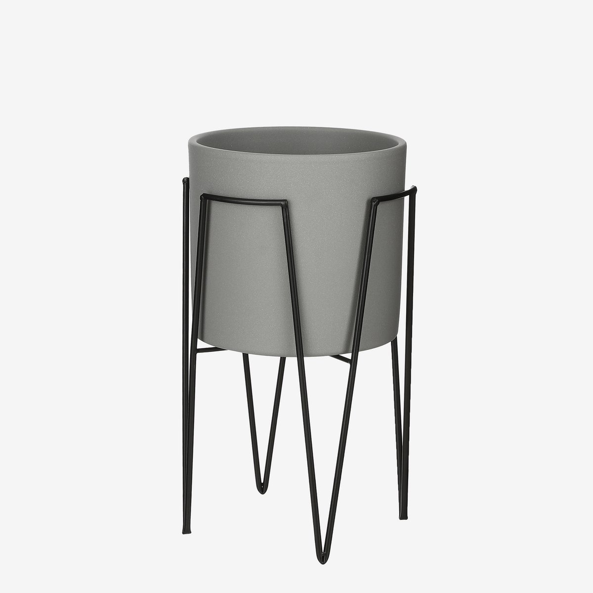 Blom Plant Stand - L25 x W25 x H38 cm - Metal - Black