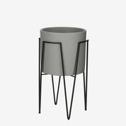 Blom Plant Stand - L25 x W25 x H38 cm - Metal - Black