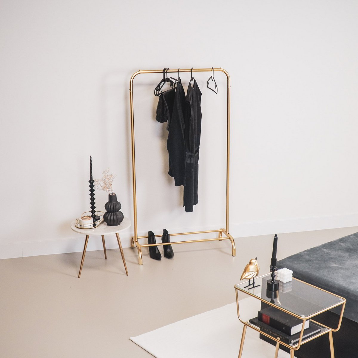 Sheet rack - Metal - Gold 