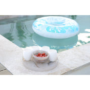 Beige Glass Bowl Sahara 15x15x8.5cm