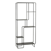Étagère Jules - L76 x l30 x H178 cm - Métal - Noir