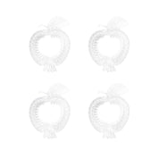Set of 4 apple-shaped glass cups