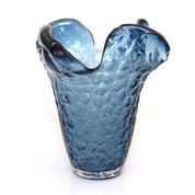 Blue Glass Vase, 22x22x22cm