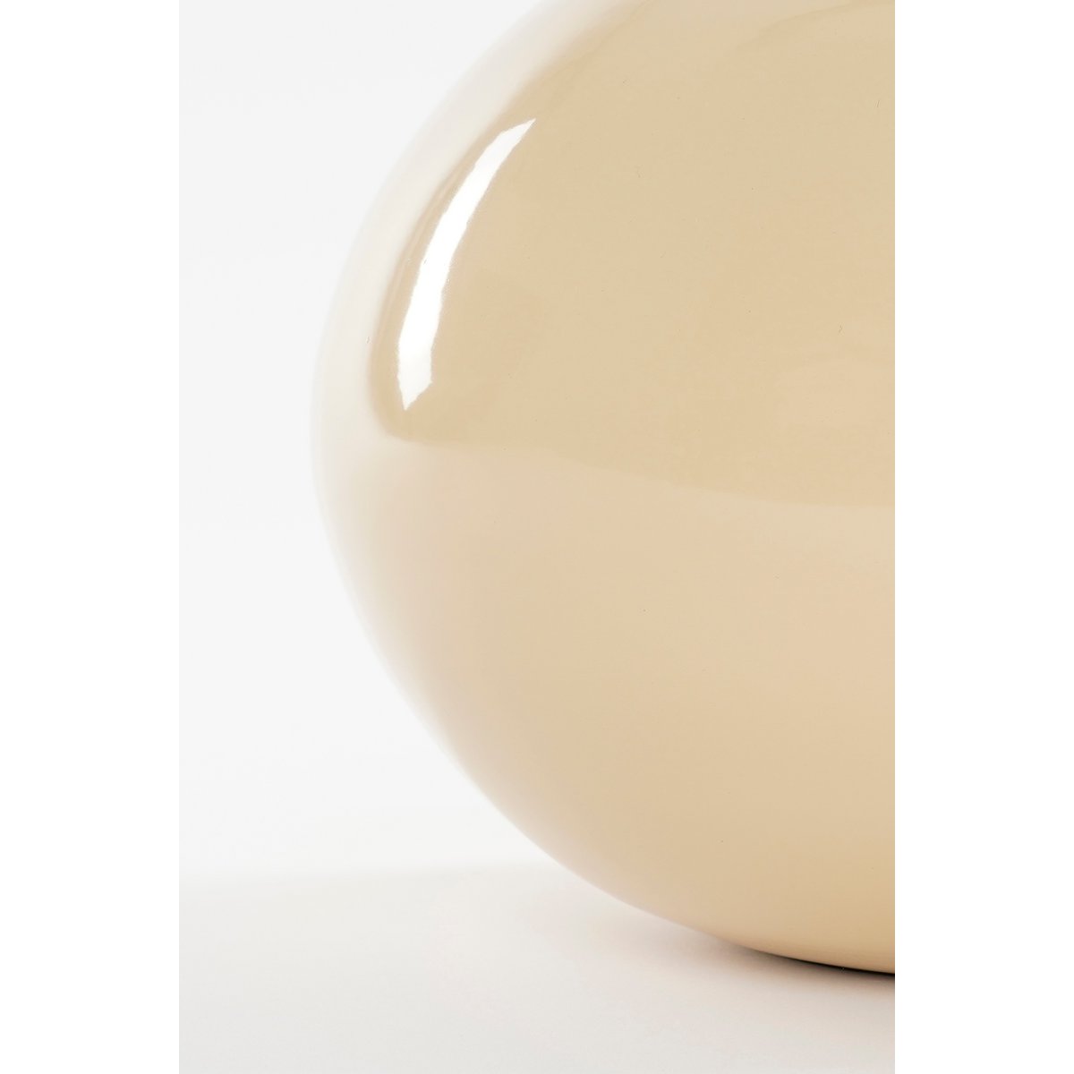 Boyd Vase - H36 x Ø25 cm - Metal - Beige