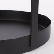 Etagere 2 Layers - H41 x Ø25 cm - Metal - Black