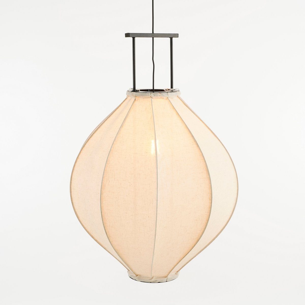 Pego Hanging lamp - H94 x Ø70 cm - Linen - Off White