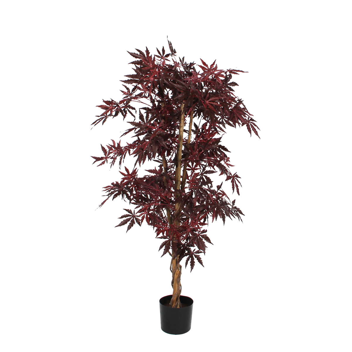 Plante d'érable artificielle - H140 x Ø80 cm - rouge
