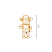 Ornament - hanging loose monkey- gold - 11x7x19cm