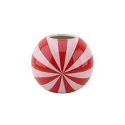 Vase - Flower Vase Swirl - Red/Pink - 15x15x13.5 cm