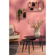 Side table - Set of 2 - L80 x W60 x H47 cm - Metal - Black