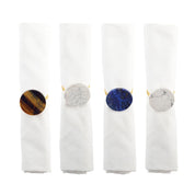 Set of 4 rounds of multicolored napkin rings
