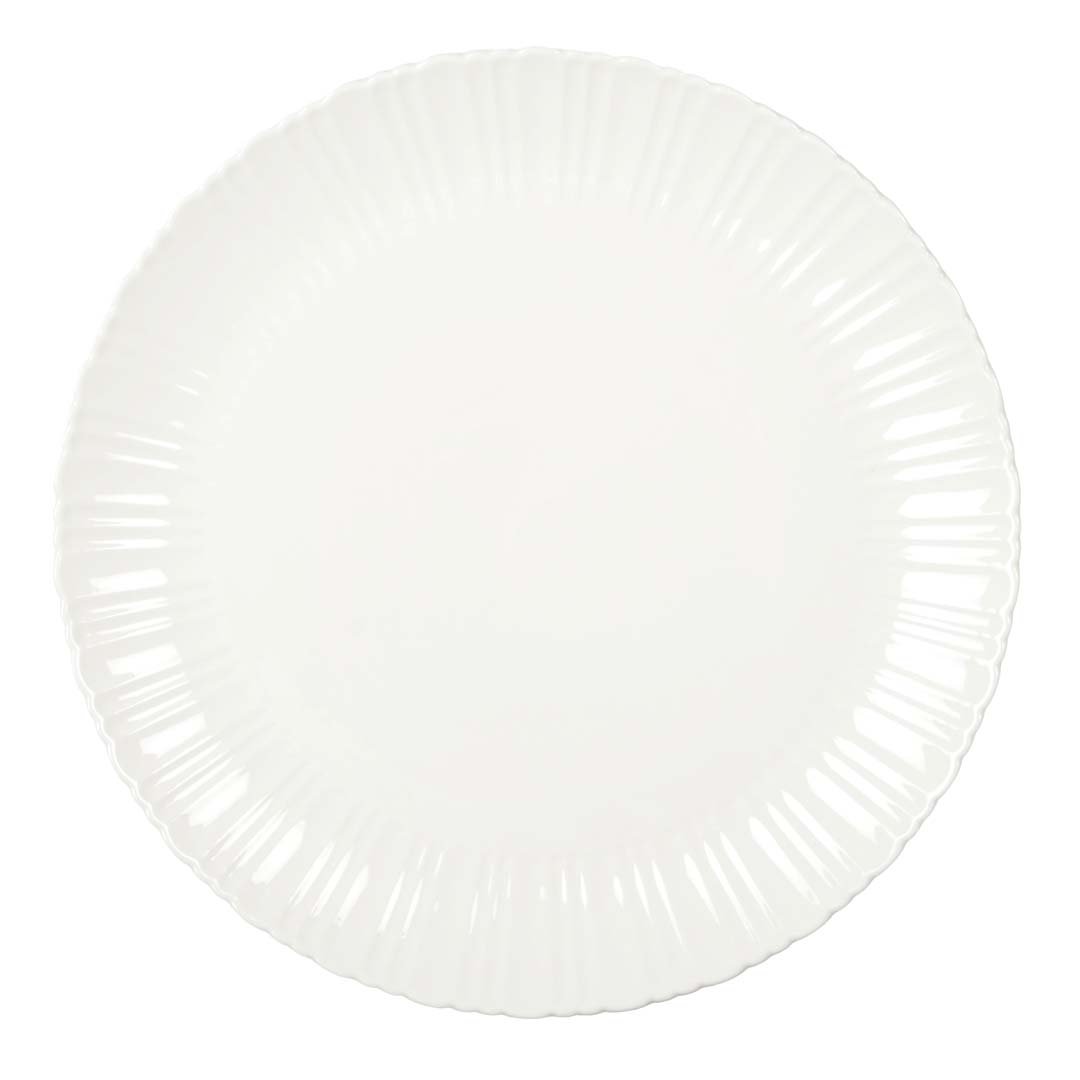 Flora White Presentation Plate