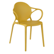 Nebraska Garden chair - L56 x W57 x H80 cm - Polypropylene - Ocher