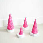 Ornament - Christmas tree - Ceramic - Neon Pink - 7x7x16cm