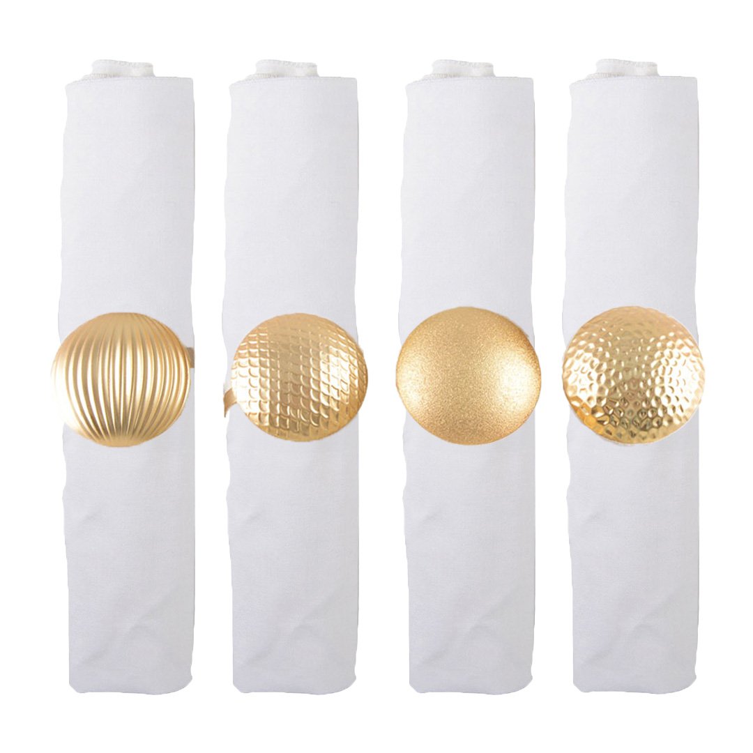 Set van 4 rondes van Matt Golden -knoppen