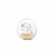 Ornament - Geperste papier - Tornado - Glas - Goud - 8x8cm