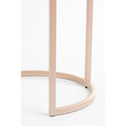 Lara side table - Set of 2 - H51 x Ø40 cm - Metal - Light pink