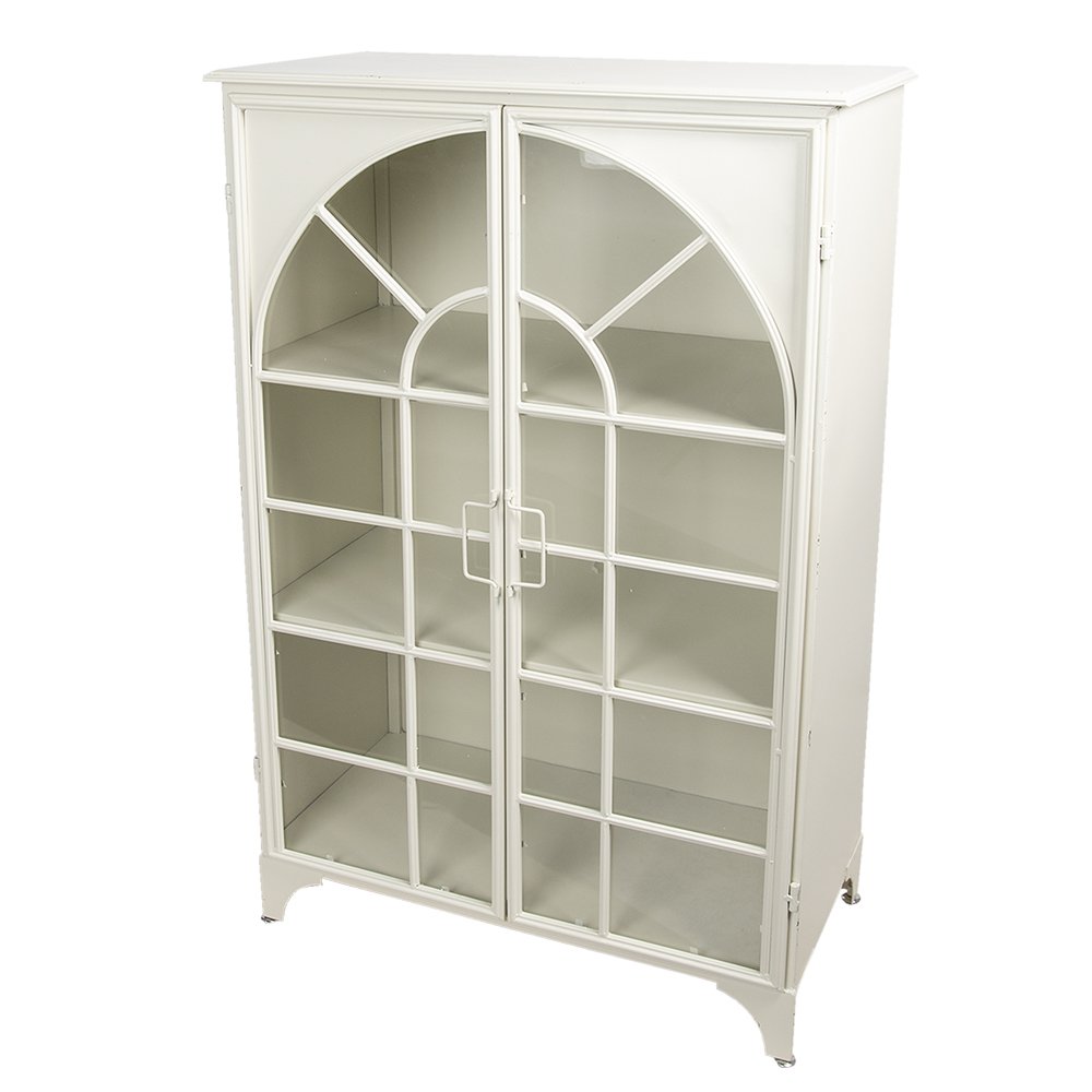 Vitrinekast Wit, IJzer 80x41x120 cm