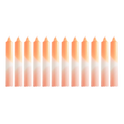 Candles - Dipdye - Extra Big - XXL -Orange/White/Pink