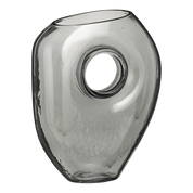 Jay Vase - L18 x W8 x H23 cm - Glass - Gray