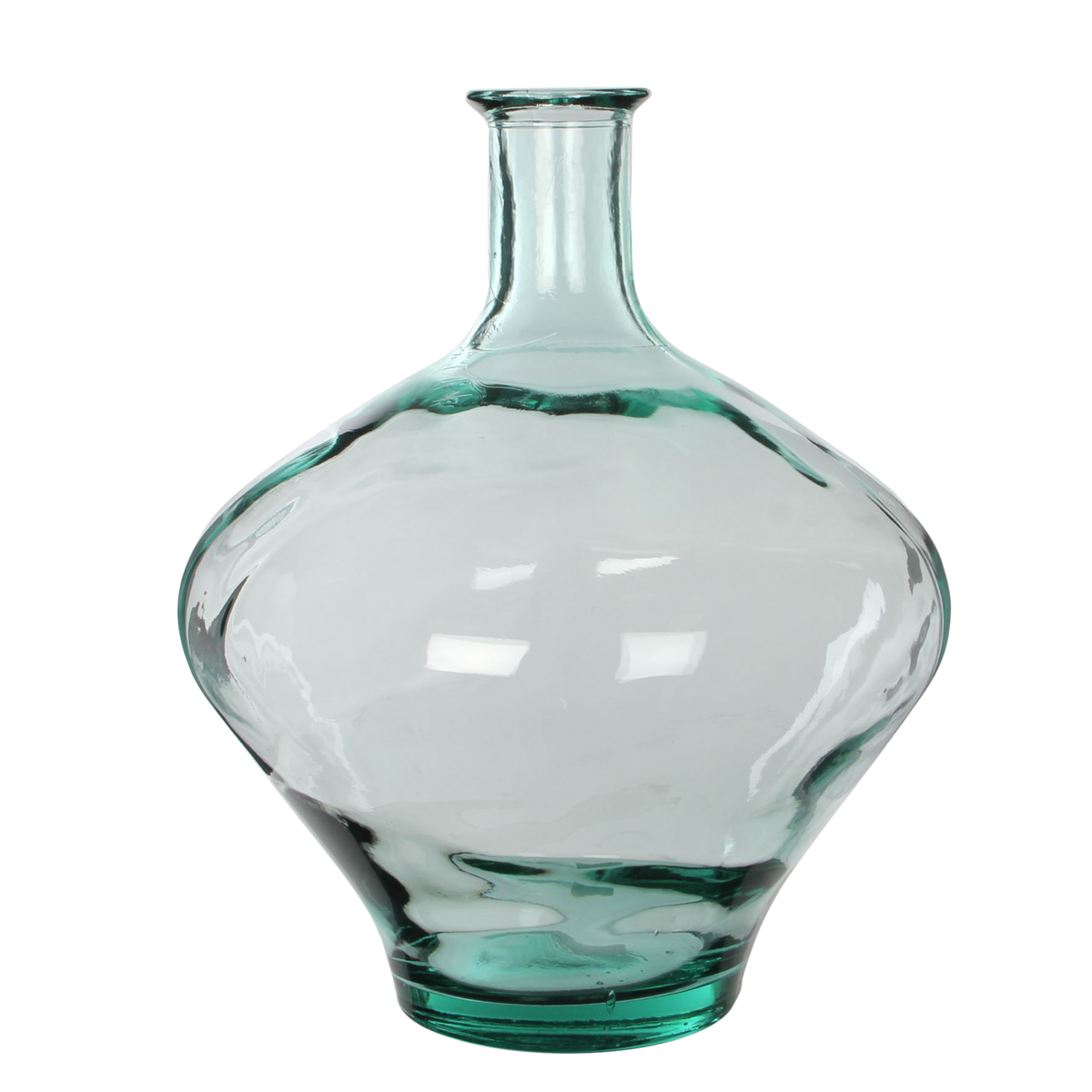 Kyara Bottle Vase - H46 x Ø38 cm - Recycled Glass - Transparent