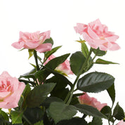 Rosier artificiel en pot Stan - H33 x Ø25 cm - Rose