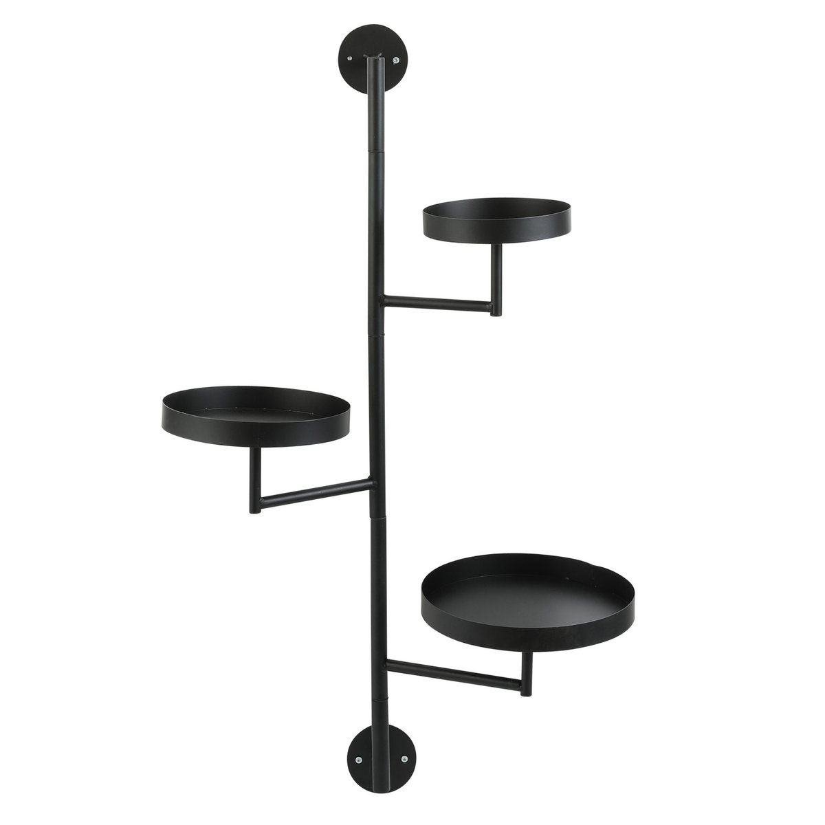 Perry Wall rack - L30 x W23 x H80 cm - Metal - Black