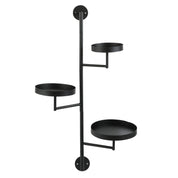 Perry Wall rack - L30 x W23 x H80 cm - Metal - Black