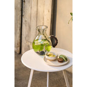 Seatle side table outside - H58 x Ø38 cm - Metal - White