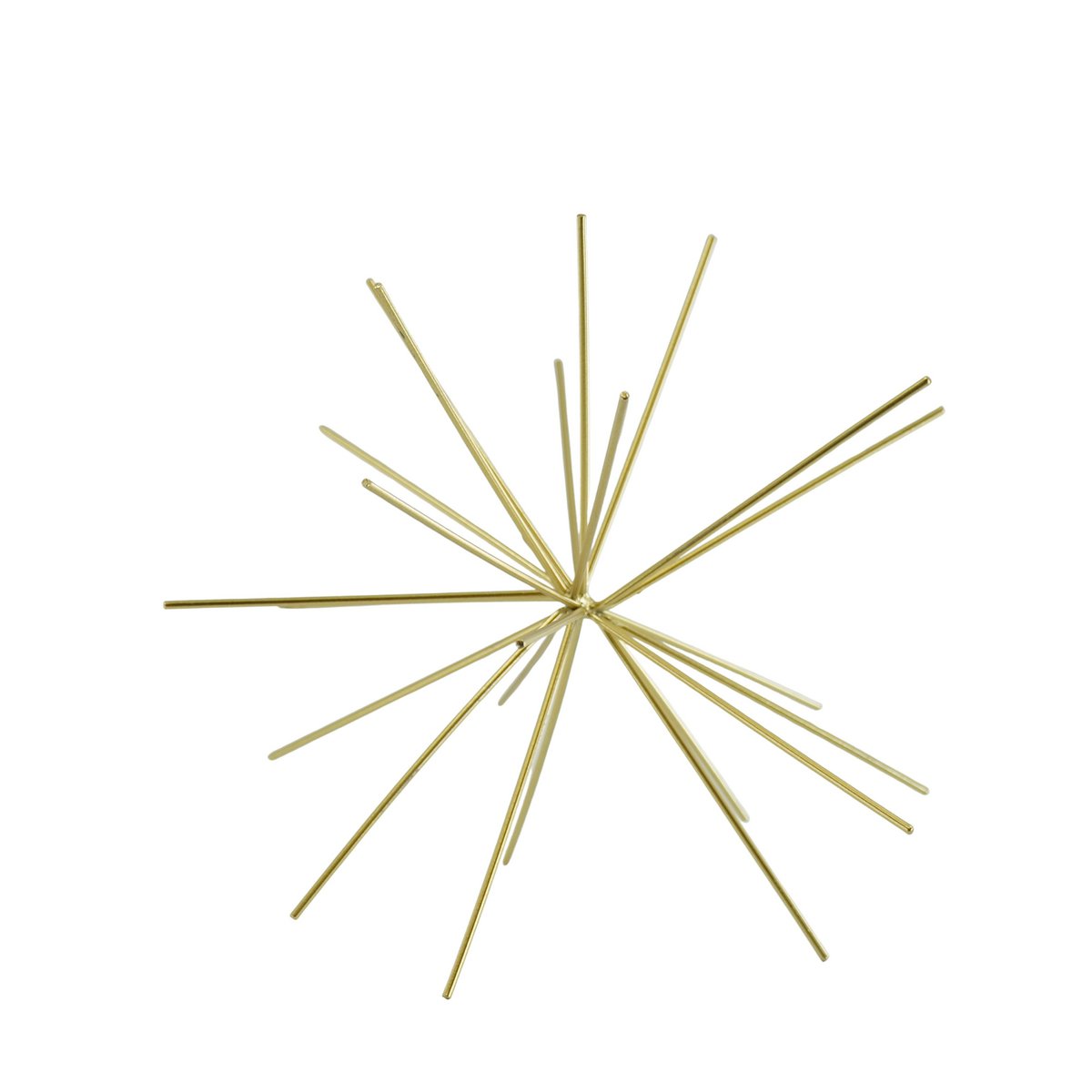 Ornament - Vuurwerk - Metaal - Goud - 25x25x25cm