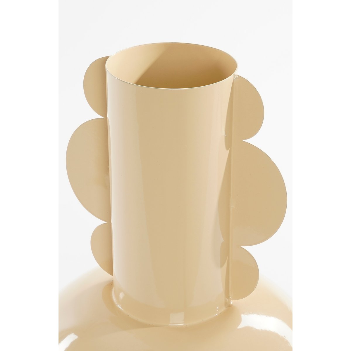 Boyd Vase - H36 x Ø25 cm - Metal - Beige