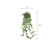 Hedera Artificial Hanging Plant - H129 cm - Green Variegated