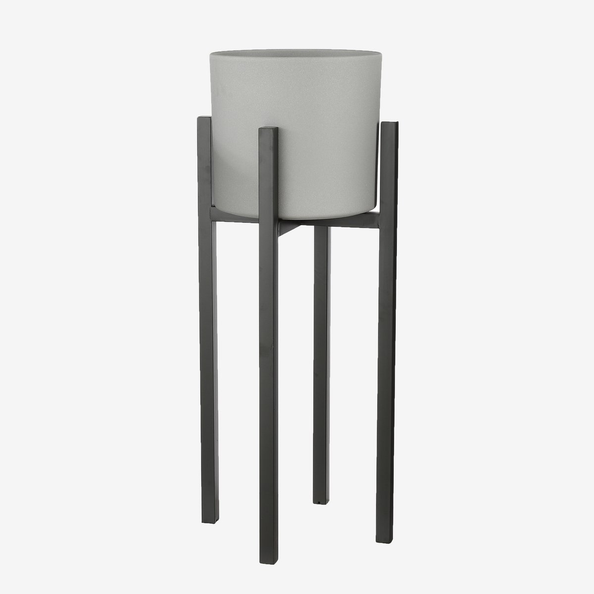 Ascot Plant Stand XL - L38 x W38 x H95 cm - Metal - Black