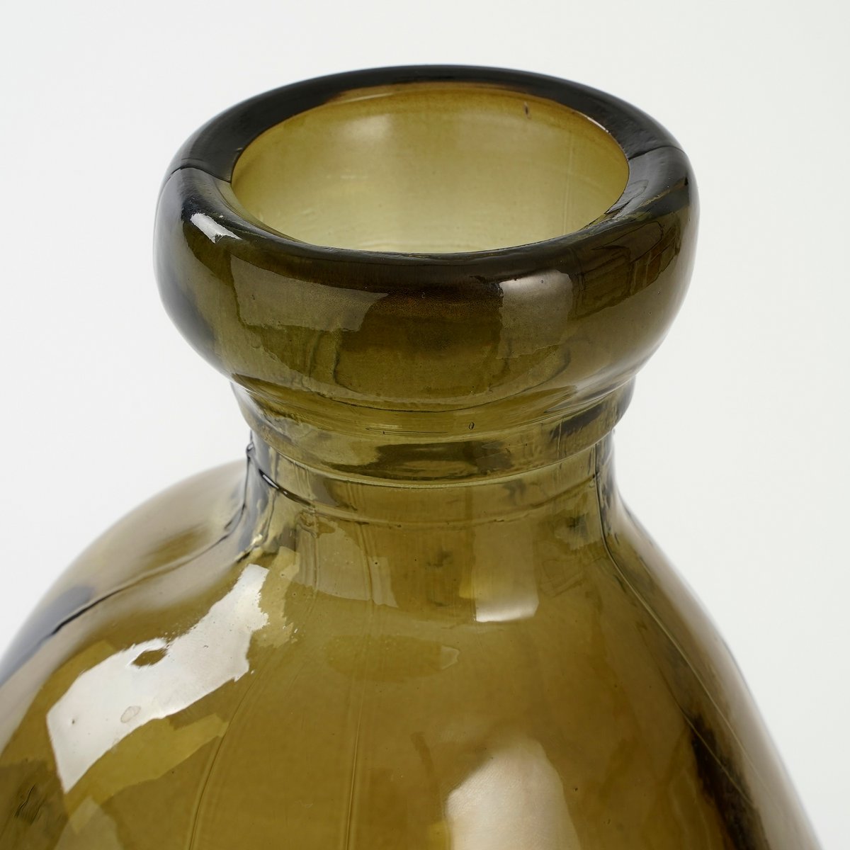 Pinto Vase - H51 x Ø22 cm - Recycled Glass - Taupe