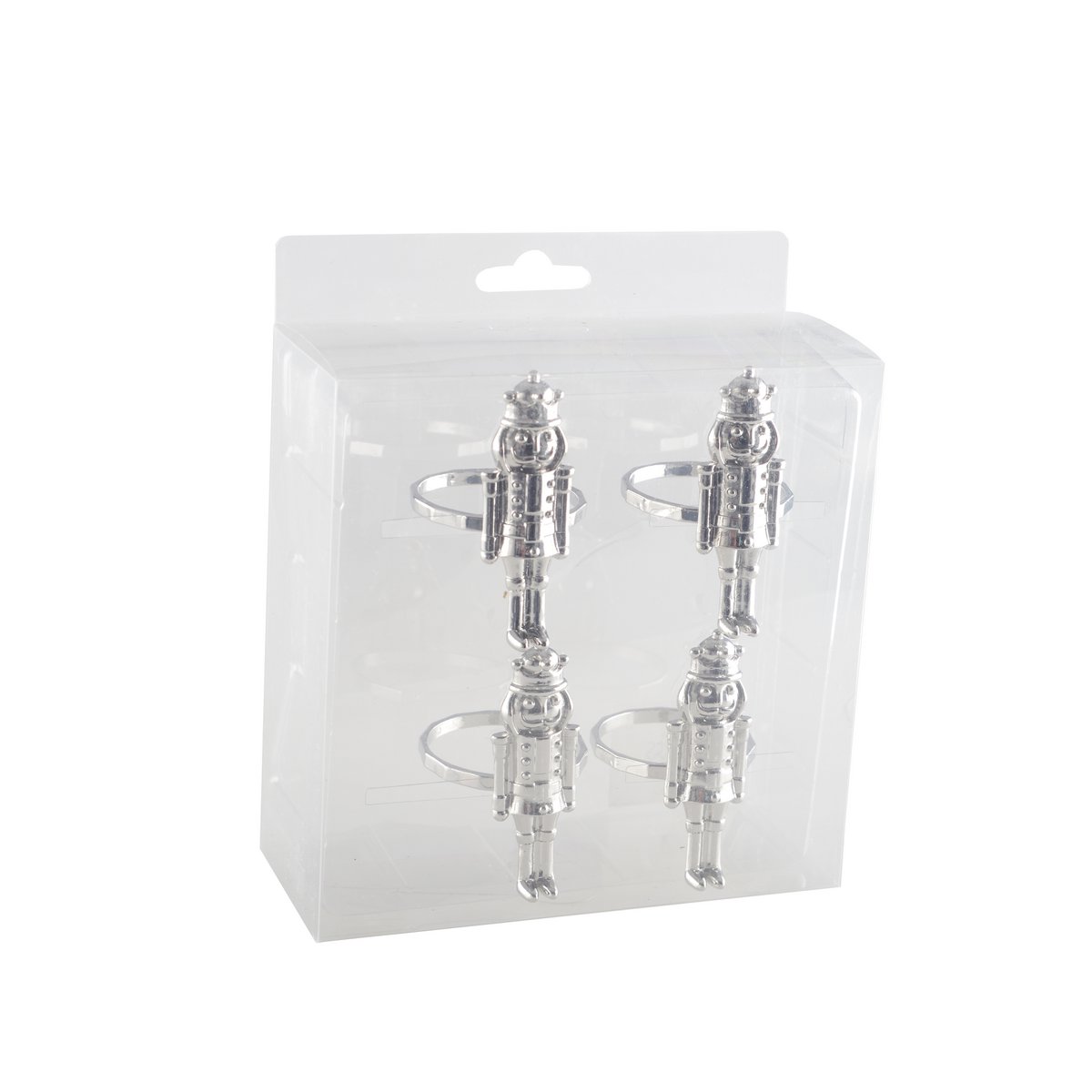 Silver napkin rings - set of 4