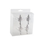 Silver napkin rings - set of 4