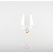Set of 4 Wine Glasses with Diamond Stem