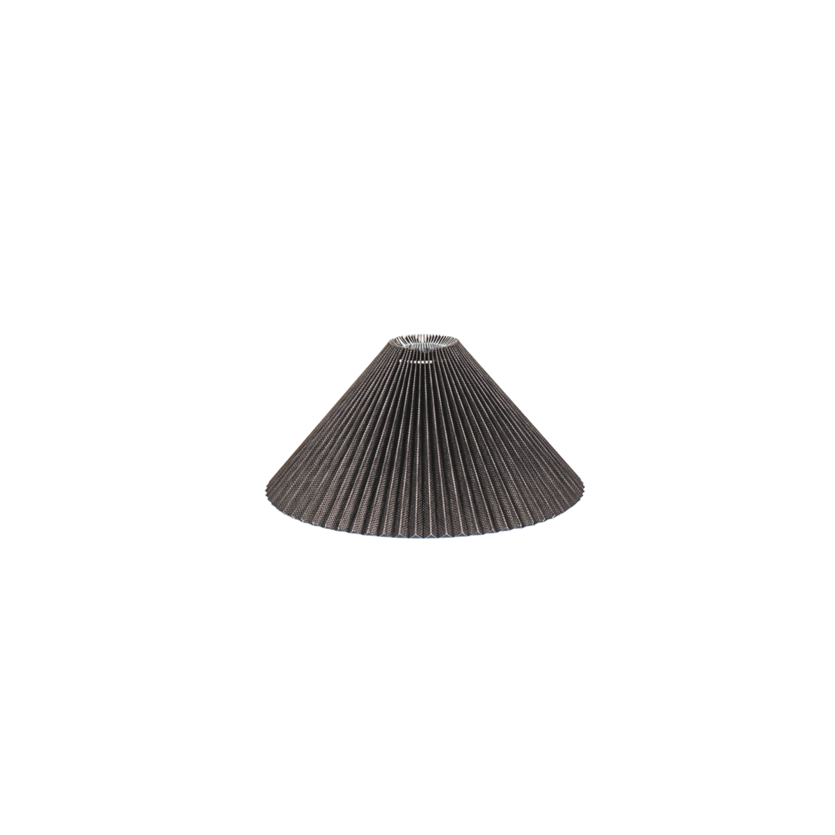 Pleated Lampshade - Polyester - Black - 8x35x21cm