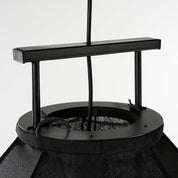 Pego Hanging lamp - H73 x Ø54 cm - Linen - Black