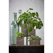Rioja Bottle Vase - H50 x Ø15 cm - Recycled Glass - Green