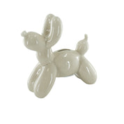 Ornament - Money Box Balloon Dog - Ceramic - Sand - 17x7x17cm